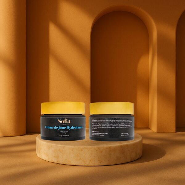 Crème de Jour Hydratante à l’Huile d’Argan – Anti-Âge Sofia Cosmetics